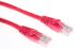 RS PRO, 10m Cat5e, Red RJ45 to Male RJ45 Male, U/UTPUnshielded, Terminated PVC Sheath