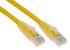 RS PRO Cat5e Male RJ45 to Male RJ45 Ethernet Cable, U/UTP, Yellow PVC Sheath, 1m