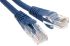 RS PRO Cat5e Male RJ45 to Male RJ45 Ethernet Cable, U/UTP, Blue LSZH Sheath, 0.5m