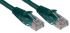 RS PRO Cat5e Male RJ45 to Male RJ45 Ethernet Cable, U/UTP, Green PVC Sheath, 10m