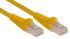 RS PRO Cat6 Male RJ45 to Male RJ45 Ethernet Cable, U/UTP, Yellow PVC Sheath, 5m