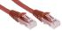 RS PRO Cat6 Male RJ45 to Male RJ45 Ethernet Cable, U/UTP, Red LSZH Sheath, 2m