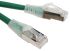 RS PRO Cat6 Male RJ45 to Male RJ45 Ethernet Cable, F/UTP, Green LSZH Sheath, 0.5m