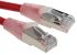 RS PRO Cat5e Male RJ45 to Male RJ45 Ethernet Cable, F/UTP, Red PVC Sheath, 1m