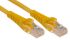 RS PRO Cat5e Male RJ45 to Male RJ45 Ethernet Cable, U/UTP, Yellow LSZH Sheath, 1m