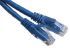RS PRO Cat6 Male RJ45 to Male RJ45 Ethernet Cable, U/UTP, Blue PVC Sheath, 0.5m