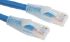 RS PRO Cat6 Male RJ45 to Male RJ45 Ethernet Cable, U/UTP, Blue PVC Sheath, 2m