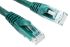 RS PRO Cat6 Male RJ45 to Male RJ45 Ethernet Cable, U/UTP, Green PVC Sheath, 0.5m