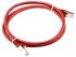 RS PRO Cat6 Male RJ45 to Male RJ45 Ethernet Cable, F/UTP, Red LSZH Sheath, 1m
