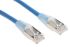 RS PRO Cat5e Male RJ45 to Male RJ45 Ethernet Cable, F/UTP, Blue PVC Sheath, 1m