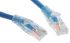 RS PRO Cat5e Male RJ45 to Male RJ45 Ethernet Cable, U/UTP Shield, Blue PVC Sheath, 1m