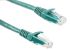RS PRO Cat6 Male RJ45 to Male RJ45 Ethernet Cable, U/UTP, Green PVC Sheath, 1m
