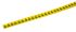 HellermannTyton Helagrip Slide On Cable Markers, Black on Yellow, Pre-printed "4", 2 → 5mm Cable