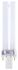 G23 Twin Tube Shape CFL Bulb, 7 W, 2700K, Warm White Colour Tone