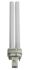 Ampoule fluocompacte G24d-3, 26 W, 2700K, Forme 2D, Blanc chaud