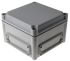 Fibox EK Series Grey Polycarbonate Enclosure, IP66, IP67, Flanged, Grey Lid, 190 x 190 x 130mm