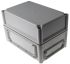 Fibox EK Series Grey Polycarbonate Enclosure, IP66, IP67, Flanged, Grey Lid, 280 x 190 x 180mm