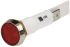 Indikátor pro montáž do panelu 10mm Zapuštěné barva Červená, typ žárovky: Neonová, 110V ac Arcolectric (Bulgin) Ltd