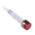 Arcolectric Red Indicator, 230V ac, 10mm Mounting Hole Size, Solder Tab Termination