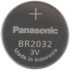 Panasonic BR2032 Button Battery, 3V, 20mm Diameter