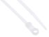 RS PRO Cable Tie, Screw Mount, 221.3mm x 4.2 mm, Natural Nylon, Pk-100