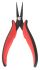 RS PRO Long Nose Pliers, 160 mm Overall, Straight Tip, 32mm Jaw