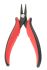 RS PRO Electronics Pliers, Flat Nose Pliers, 140 mm Overall, Straight Tip, 30mm Jaw