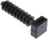 HellermannTyton Self Adhesive Black Cable Tie Mount 12 mm x 44mm, 9mm Max. Cable Tie Width