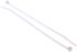 Thomas & Betts Cable Ties, 185.67mm x 4.83 mm, White Nylon, Pk-100