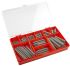 RS PRO Stainless Steel Extension Spring Kit, 128 Springs