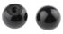 RS PRO M6球头锁紧旋钮, 23mm长螺纹, Φ25mm旋钮, 黑色, 螺纹孔安装