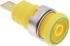 Hirschmann Test & Measurement Green/Yellow Female Banana Socket, 4 mm Connector, Tab Termination, 32A, 1000V ac/dc,