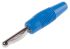 Hirschmann Test & Measurement Blue Male Banana Plug - Solder, 30 V ac, 60 V dc