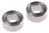NMB DDRI-418ZZMTP24LY121 Double Row Deep Groove Ball Bearing- Both Sides Shielded 3.17mm I.D, 6.35mm O.D