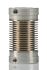 Huco Bellows Coupling, 17mm Outside Diameter, 10mm Bore, 27mm Length Coupler