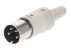 Hirschmann, MAS 4 Pole Miniature Din Plug, 4A, 34 V ac/dc IP30, Male, Cable Mount