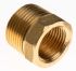 RS PRO Brass Pipe Fitting, Straight Threaded Reducer Bush, Male BSP 3/4in to Female BSP 1/2in