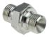 Parker Hydraulic Straight Threaded Adaptor G 1/4 Male to G 1/4 Male, 4HMK4S
