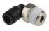 Legris LF3000 Series Elbow Threaded Adaptor, R 1/4 Male to Push In 6 mm, Threaded-to-Tube Connection Style