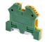 RS PRO 2-Way Top Hat Earth Terminal Block, 4mm², 22 → 11 AWG Wire, Screw Down, Nylon Housing