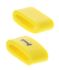 HellermannTyton Sort på gul Slide-on Kabelmærker, pakke med 500, L: 4.5 mmmm, Bredde: 4 mm, fortrykt:"1"