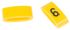 HellermannTyton Ovalgrip Slide On Cable Markers, Black on Yellow, Pre-printed "6", 2.5 → 6mm Cable
