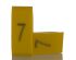 HellermannTyton Ovalgrip Slide On Cable Markers, Black on Yellow, Pre-printed "7", 2.5 → 6mm Cable