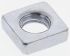 RS PRO M6 10mm Steel Square Nuts, Bright Zinc Plated Finish