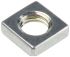 RS PRO M8 13mm Steel Square Nuts, Bright Zinc Plated Finish