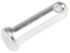 RS PRO 31.75mm Bright Zinc Plated Steel Clevis Pin, 9.5mm Diameter