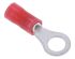 TE Connectivity, PLASTI-GRIP Insulated Crimp Ring Terminal, M5 Stud Size, 0.26mm² to 1.65mm² Wire Size, Red