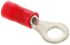 TE Connectivity, PLASTI-GRIP Insulated Crimp Ring Terminal, M4 Stud Size, 0.26mm² to 1.65mm² Wire Size, Red