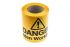 RS PRO Black/Yellow Polyethylene 100m Hazard Tape