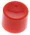 Tapa de botón pulsador, Color Rojo, para uso con Serie Apem 9600 (interruptor subminiaturizado para montaje en panel)